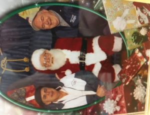 Marshall & Gordie with Santa